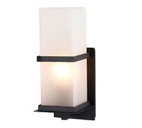 OZBMA Lámpara de Pared Exterior Villa Courtyard Luz Antigua Impermeable Exterior Aluminio Vidrio Balcón Aplique E27 Faroles American Farmhouse Iluminación de Paisaje Accesorios Decorativos Exterior