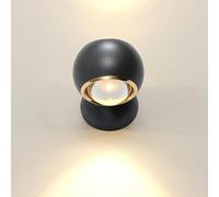 OZBME Apliques de Pared para Dormitorio, Lectura Junto a la Cama, Aplique LED Moderno, Ajustable 90°, luz de Montaje Superior e Inferior para Sala de Estar, Pasillo, cálido 3000K