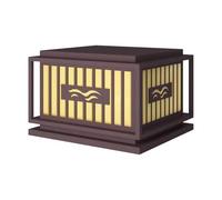 OZBME Farola Decorativa para césped, Base E27, Chapa galvanizada, para Exteriores, Villa, cerramiento de portón, Impermeable, para Entrada Exterior, terraza (un Color, 30 cm)