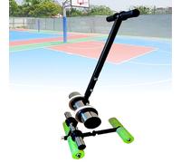 OZBME Kit para cancha de Baloncesto de hormigón, aplicador de Cinta para Suelos, con Herramienta para Dibujar círculos, para Asfalto o hormigón, para marcar líneas y Pintar con Pistola. Portátil.