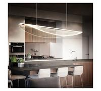 OZBME Lámparas Colgantes LED acrílicas Minimalistas Modernas, iluminación Interior, decoración del hogar, luminarias Colgantes (3 Luces Intercambiables, 80 cm de Largo)