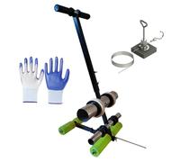OZBME Máquina de Pegado de Cinta Manual Herramienta de Marcado de Piso Manual Aplicador de Campo Deportivo Línea de Rayado de Campo con Dibujo Circular