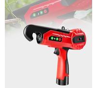 OZBME Máquina para Atar Plantas, Herramienta para jardín, Cinta para Paneles de Ganado, Herramienta para Enredaderas, para Atar Tomates y pimientos (2 baterías)