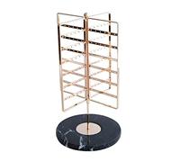 OZBME Organizador de Joyas con Soporte Giratorio de 360° para Pendientes y joyería. Exhibidor metálico de 6 Niveles para Colgar Pendientes.