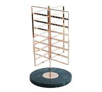 OZBME Organizador de Joyas con Soporte Giratorio de 360° para Pendientes y joyería. Exhibidor metálico de 6 Niveles para Colgar Pendientes.
