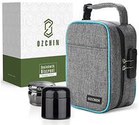 OZCHIN Bolsa grande a prueba de olores con cerradura de combinación, a prueba de olores, bolsa de almacenamiento de viaje, bolsa de carbón activado, gran regalo de Navidad (gris)