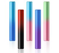 OZCHIN Contenedor de tubo de metal de aluminio de 4.5 pulgadas, 5 recipientes sellados portátiles herméticos, ligeros, cabe en el bolsillo, ideal para viajar