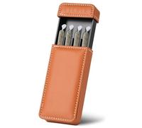 OZCHIN Soporte para cigarrillos de tirar y empujar, regalo de Navidad, funda para 4 cigarrillos tamaño King, gran regalo para hombres y mujeres (marrón)