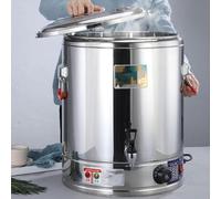 OzcNykt Calentador eléctrico de Gran Capacidad para sopas y gachas, hervidor de Agua Comercial de Acero Inoxidable con Grifo, dispensador Aislado para buffets de restaurantes y Catering 50L