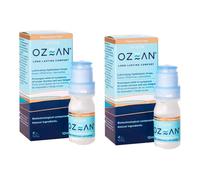 Ozean Pack 2x10ml - Solución hipotónica sin conservantes, lubricante y humectante ocular con biotecnología avanzada para ojos secos, fatiga ocular y compatible con lentes de contacto