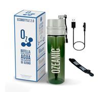 OZEANIC EcoBottle 2.0 600 ml - Botella Potabilizadora de Agua por Ozono | Elimina virus y bacterias | Sin filtros ni químicos | Ideal para viajes, montaña y uso diario