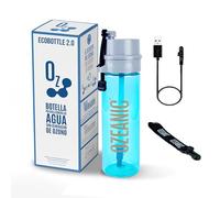 OZEANIC EcoBottle 2.0 600 ml - Botella reutilizable con tecnología de ozono in situ | Sin filtros ni consumibles | Deporte, viajes y uso diario
