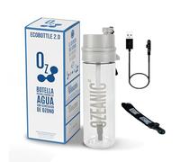 Ozeanic - EcoBottle 2.0 | Botella Purificadora de agua Reutilizable | Hidrata y Protege en Cualquier Lugar | Ozonizador Avanzado | Elimina 99,9% Virus y Bacterias | Transparente | 600ml NUEVO MODELO