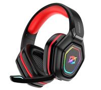 Ozeino Auriculares Inalámbricos Gaming para PC Ps4 Ps5,Rojo