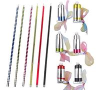 Ozgkee Bastón Mágico, 6 Piezas Bastón de Bolsillo Juguete Retráctil Bastón Plegable Mago Profesional Accesorios de Rendimiento Bastón Extensible para Niños Regalo de Magos