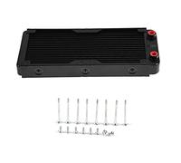 Ozgkee Enfriador de Líquido para CPU Radiateureau de CPU 240 Mm Computadora de Aluminio Ra Diator Enfriador de Refrigeración por Agua 18 Tubos Intercambiador de Calor Disipador