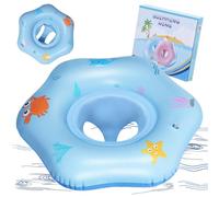 Oziral Flotador para bebé de 1 a 3 años de Edad, Asiento de natación para niños, Flotadores para Bebes 12-36 Meses, Juguete Inflable para niños, Flotador para Piscina Azul