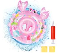 Oziral Flotadores para Bebes con Bomba Aflotador con Asiento Ayuda a la Flotabilidad para Bebés de 3 Meses a 36 Meses boya Salvavidas para Bebés, Ideal para Asiento de baño para niños