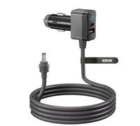 Ozkak Cable 3M 12 V-24 V para Starlink Mini, Adaptador de Encendedor de Cigarrillos a DC Cable de Alimentación con Pantalla Digital, USB A, Type-C, Resistente al Agua