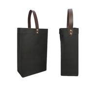 OZLCUA Bolsa de Embalaje de Papel Kraft, Bolsa for Vino Tinto, Paraguas, Taza Aislante, Bolsas de Regalo, Caja de Embalaje de Regalo(Black 1pcs,8.2x8.2x27cm)