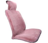 OZLCUA Funda Asiento Coche Universal Funda de Asiento Lujo Gris imitación Piel Oveja, Funda Universal Felpa for Coche, cojín Artificial(1pcs Dark Pink)
