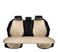 OZLCUA Funda Asiento Coche Universal Funda Protectora Universal for Asientos de Coche, Ideal for Invierno. Cálida, con cojín Trasero y protección Tres Piezas(3PCS Beige)