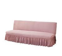 OZLCUA Funda de Lana for sofá Cama, Funda elástica sin Brazos, Protector Plegable Universal Todo Incluido for Todas Las Estaciones(Dark Pink,150-170cm)