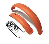 OZLCUA Guarda Barros Bicicleta Bicicleta de montaña con neumáticos Anchos y Cobertura Total 20/24/26 Pulgadas x 4.0 Ancho, Muuard Snowmobile, Protector Todo Incluido(26inch Orange)