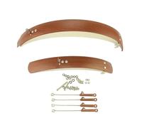 OZLCUA Guarda Barros Bicicleta Guardabarros de fácil instalación for Bicicletas 20 Pulgadas, Incluye Freno V-Brake, Color Negro(20 Inch vshape Brown)