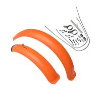 OZLCUA Guarda Barros Bicicleta Guardabarros for Bicicleta, Juego de Guardabarros for neumáticos Anchos 26/20" x 4.0, for Bicicletas eléctricas Plegables Nieve, Piezas Ciclismo(20x4.0 Orange)