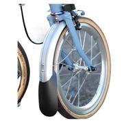 OZLCUA Guarda Barros Bicicleta Juego de Guardabarros for Bicicleta, for con Soporte for Rueda, for, Protectores contra el Barro y Agua, Accesorios for Piezas(Silver Only Front)