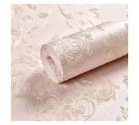 OZLCUA Papel Pintado Papel tapiz floral 3D for dormitorio de niña, papel contacto con textura, adhesivo decorativo for el hogar en rollos(Pink,5m(width 53cm))