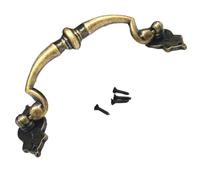 OZLCUA Pomo De Puerta Retro 120 * 52mm Antique Brass Drawer Knobs Vintage Solid Furniture Handle Dresser Cabinet Pulls Door