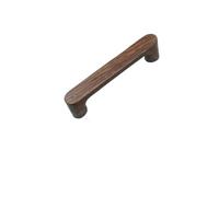 OZLCUA Tirador Madera 2pcs Wood Cabinet Handle Solid Wooden Kitchen Door Handle Dresser Wardrobe Knobs Cupboard Drawer Pull Furniture Handles(Walnut-256mm)