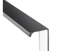 OZLCUA Tiradores Ocultos Cajones Tirador Invisible for muebles de cocina, armario almacenamiento, vestidores, puerta, tiradores oscuros, perillas ocultas for dormitorio(Black,80mm)
