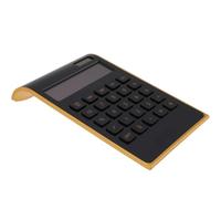 OZLMBERN Calculadora Marco Dorado Solar Doble Potencia Computadora Aritmética Calculadora Oficina Calculadora Básica Hogar