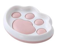 OZLMBERN Soporte para Caja de jabón con Forma de Pata de Gato, Ventosa montada en la Pared, Soporte para jabón con Drenaje no Perforado, Soporte para jabón de baño