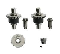 OZLZHJ Conjunto de diferencial y Engranajes de Metal for SCY 16101, 16102, 16103 y 16201 Pro 1/16, Piezas y Accesorios de actualización for Coche RC sin escobillas