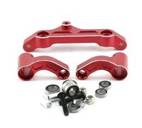 OZLZHJ Conjunto de dirección de Metal for Arrma 1/5 Kraton Outcast 8S RC Car Upgrade Parts Accessories(Red)