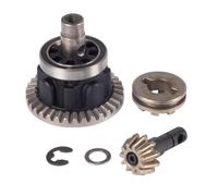 OZLZHJ Conjunto de Engranaje de Anillo y piñón diferencial Delantero y Trasero for actualización de Coche RC Crawler TRX4 TRX6 1/10