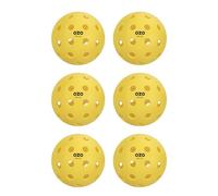 OZO Pickleball - Set de 6 Bolas para Exteriores, 40 Agujeros, Moldeo por Inyección