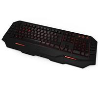 Ozone Gaming Blade -OZBLADEGR- Teclado Gaming Membrana, Iluminación Dual, Numérico, Layout Alemán, Negro