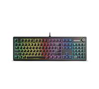 Ozone Gaming OZSTRIKEBACKSP Gear Strikeback, Teclado Mecánico, Switches Mecánicos Kailh Red, Iluminacion LED RGB Spectra, 18 Modos de Illuminación, Silencioso, Numérico, Layout Español, Negro
