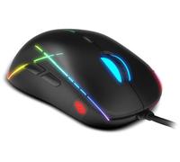 Ozone Gaming Ratón Neon X50 - Avanzado - Sensor Óptico Pixart PMW3327, ARGB, 6200 dpi, Botones Programables, Ambidiestro, Ergonómico, Negro