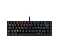 Ozone Gaming Teclado Mini Tactical -OZTACTICALFR- Mecanico sin Teclado numerico, Bluetooth, Switches Outemu Red, Iluminacion LED RGB, Silencioso, Layout FR, Negro
