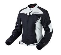 Ozone JET II Chaqueta de moto para mujer protectores de codos y hombros ventilación de membrana impermeable elementos reflectantes 4 bolsillos