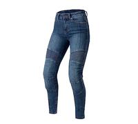 OZONE MOTO Agness II Lady Pantalones Vaqueros de Moto Mujer | Forro de Fibra Aramida | Protectores de Rodilla Nivel 2 | Bolsillos para Protectores de Cadera y Coxis | Slim Fit