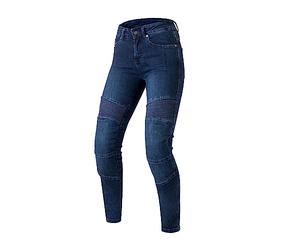 OZONE MOTO Agness II Lady Pantalones Vaqueros de Moto Mujer | Forro de Fibra Aramida | Protectores de Rodilla Nivel 2 | Bolsillos para Protectores de Cadera y Coxis | Slim Fit