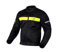 OZONE MOTO Dart Chaqueta de Moto Hombre | Textil | Protectores de Codos y Hombros | Elementos Reflectantes | Paneles de Malla | 4 Bolsillos