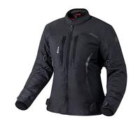 OZONE MOTO Delta IV Lady Chaqueta de moto textil para mujer Protectores de codos y hombros de membrana 3 canales de ventilación Elementos reflectantes 4 bolsillos